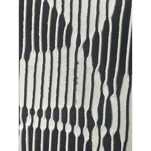 IC By Connie K Size Medium Black Gray Top Button Accent Artsy Made in USA - Picture 9 of 9